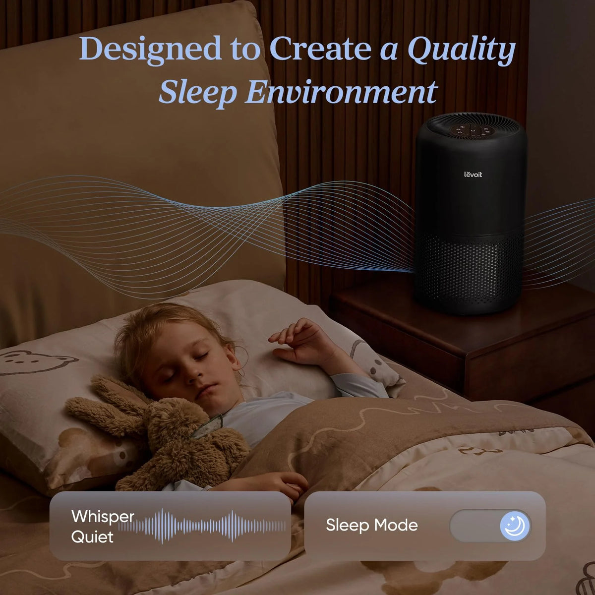 Air Purifier for Home, Compact Air Cleaner for Allergens, Dust, Pet Hair and Pet Dander