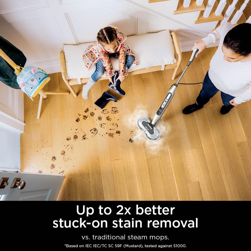 All-in-One Hard Floor Steam Mop, Multi-Surface Steam Cleaner with Powerful Steam Blaster for Tile, Wood & Home Cleaning