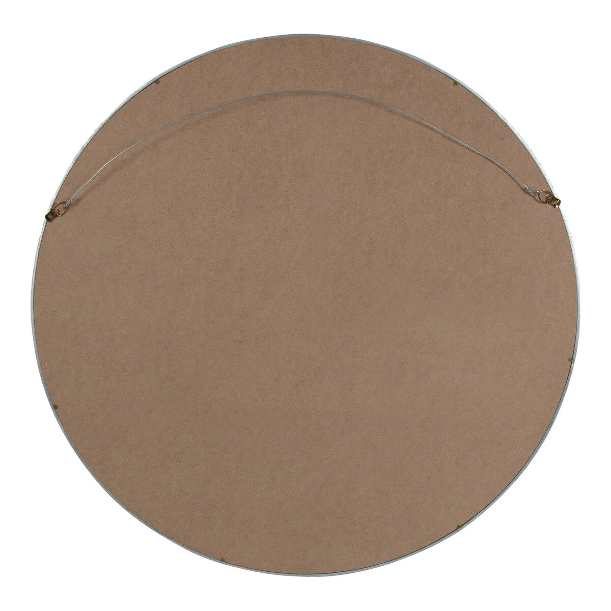 Round Wood Accent Wall Mirror, Modern Decorative Wooden Frame Mirror for Living Room, Bedroom and Entryway