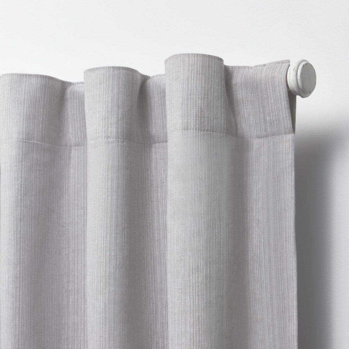 Blackout Curtain Single Panel, Back Tab and Rod Pocket Window Curtain