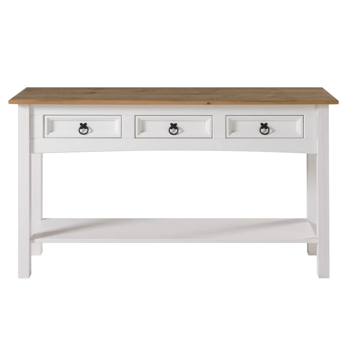 Wood Console Table with 3 Drawers, Entryway Hallway Storage and Display Table for Home