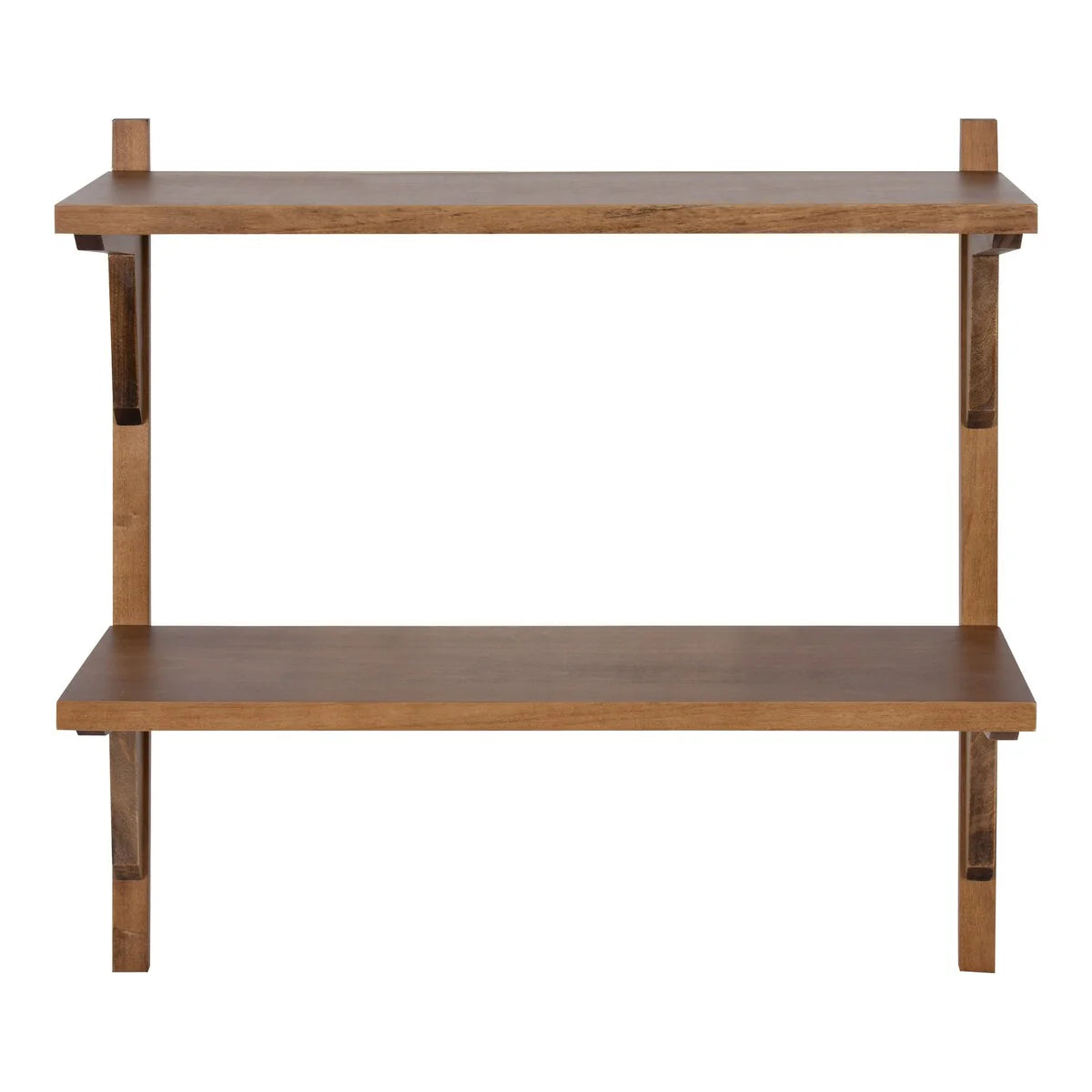 Mid-Century Wall Shelves, 24x8x24 Inch Decorative Wall Mounted Storage and Display Shelving for Home Decor