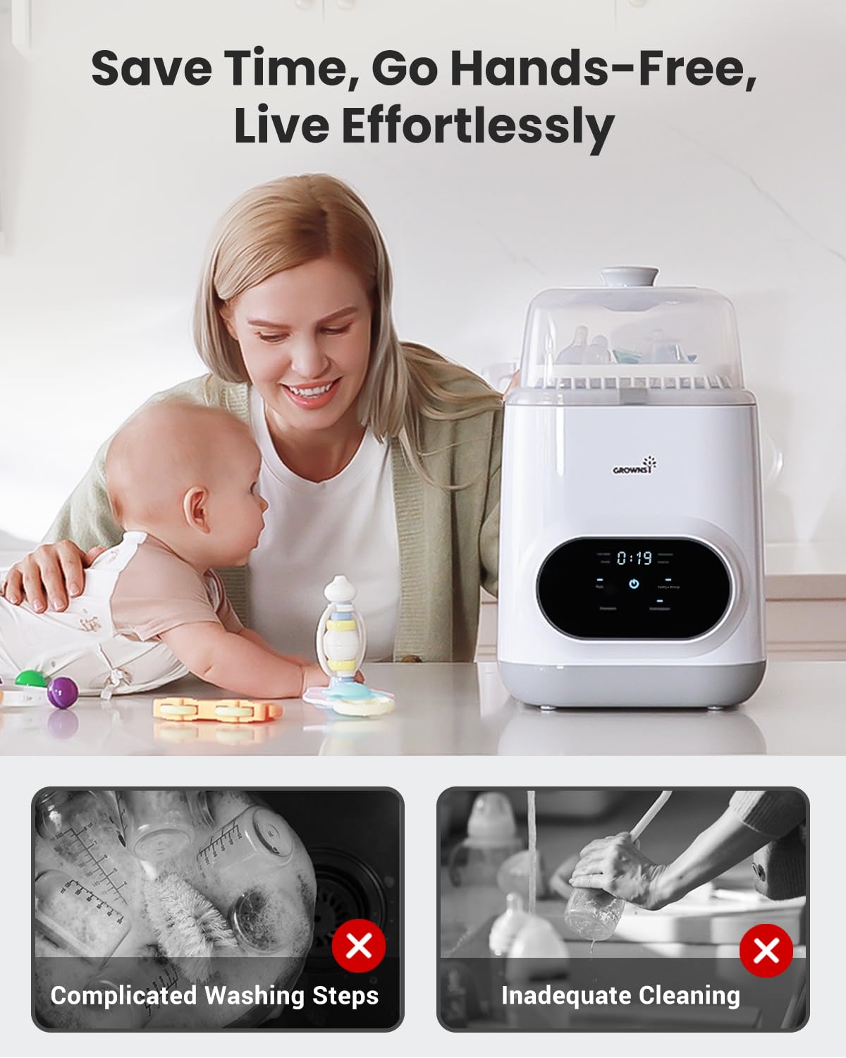 All-in-One Baby Bottle Washer & Cleaner Pro
