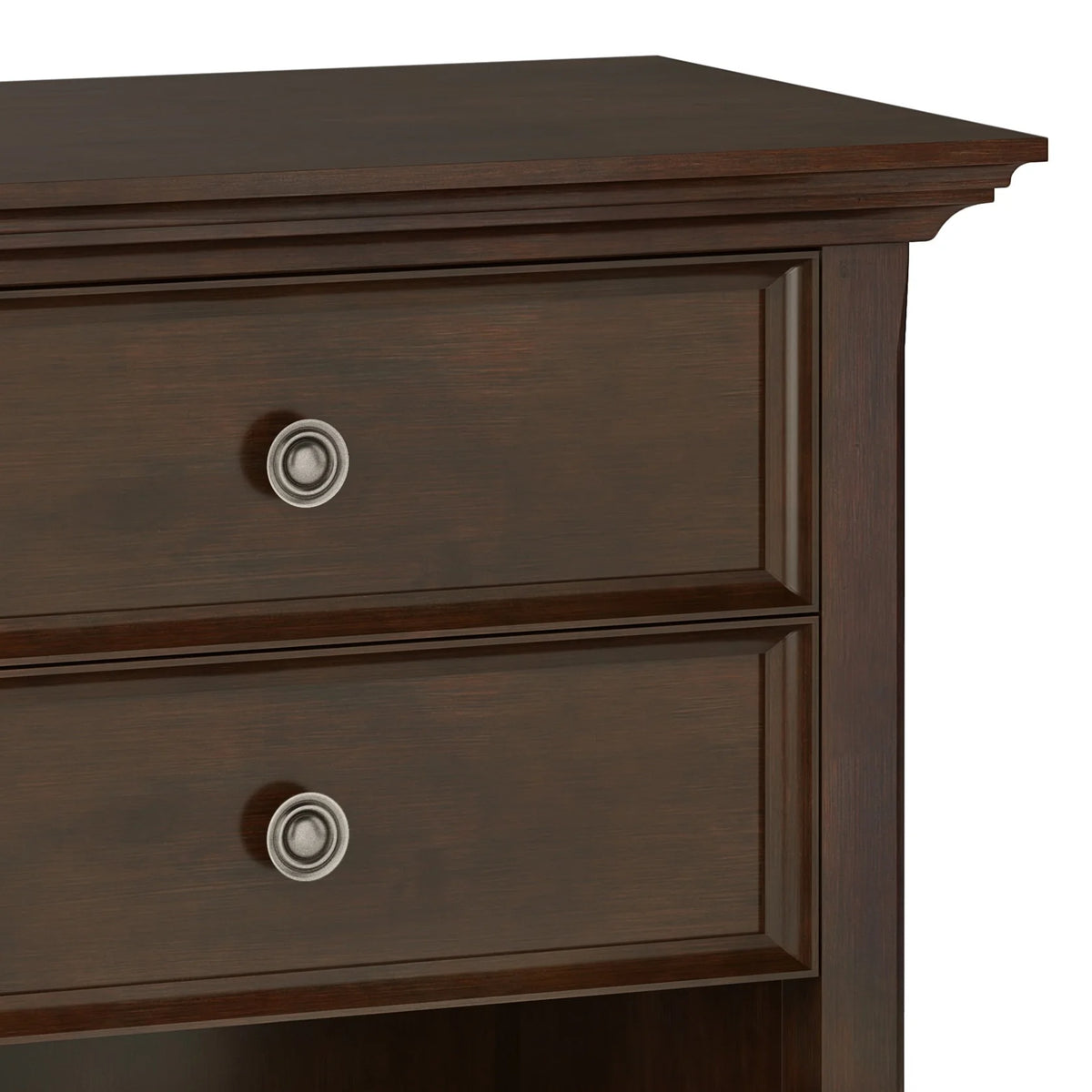 24 Inch Wide Solid Wood Nightstand, Bedside Table and Bedroom End Table