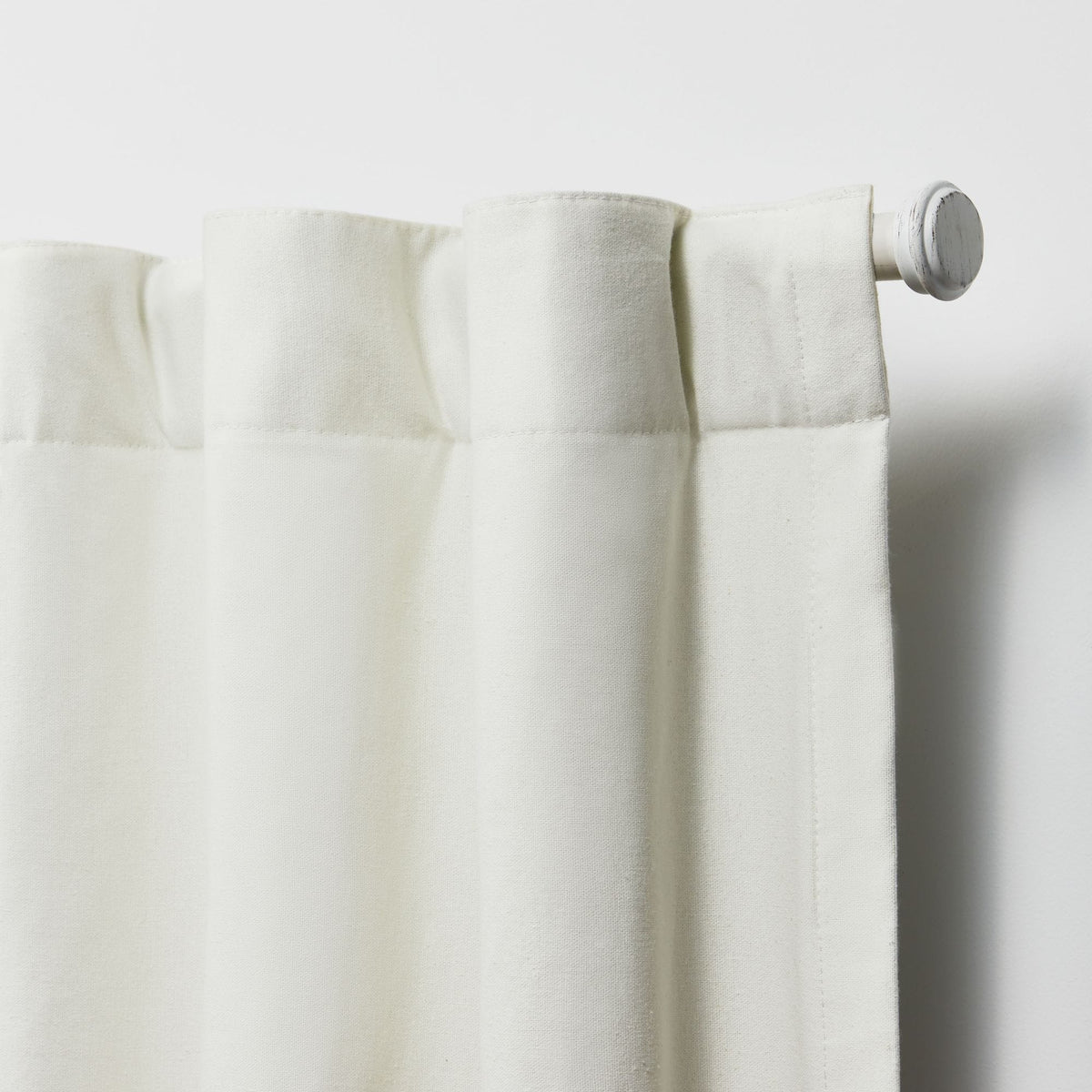 Blackout Single Curtain Panel, Back Tab and Rod Pocket Window Curtain