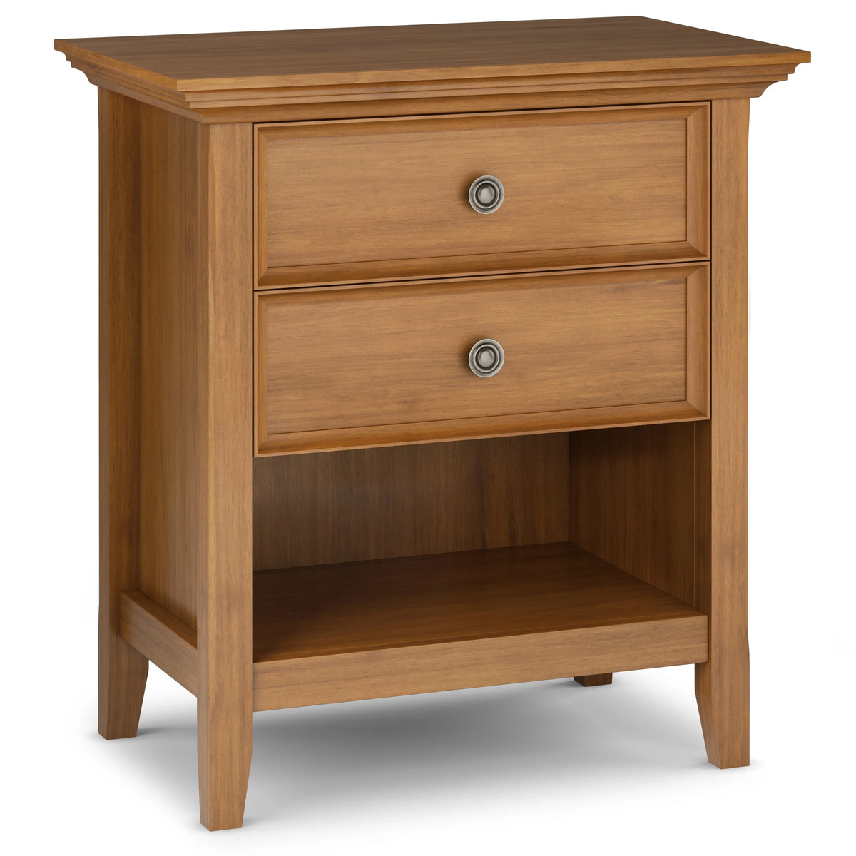 24 Inch Wide Solid Wood Nightstand, Bedside Table and Bedroom End Table