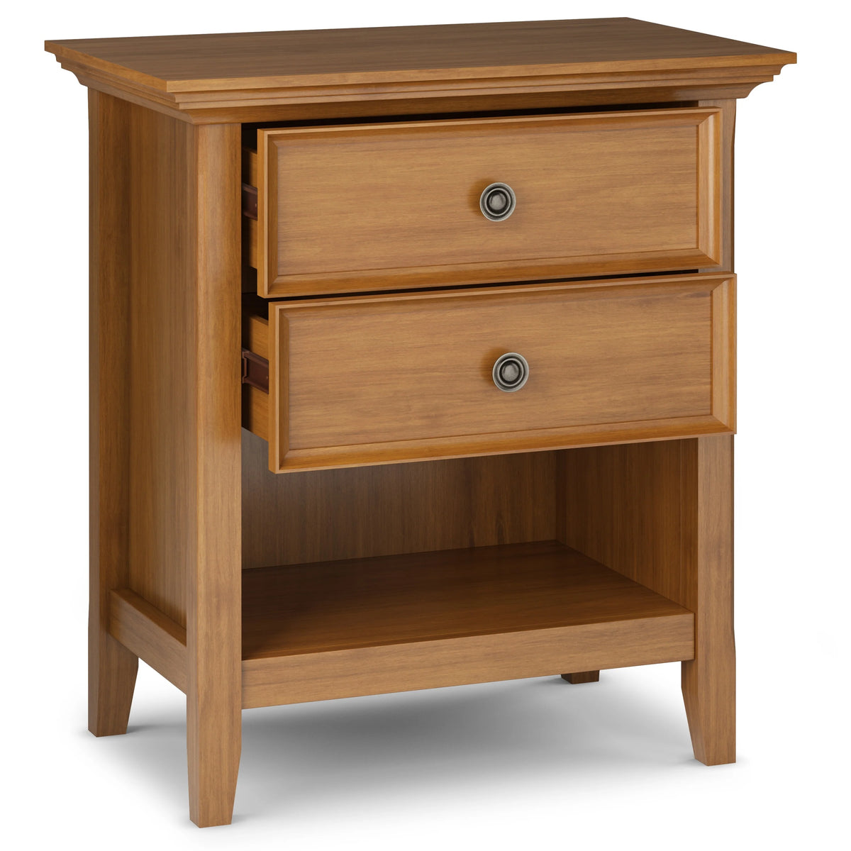 24 Inch Wide Solid Wood Nightstand, Bedside Table and Bedroom End Table