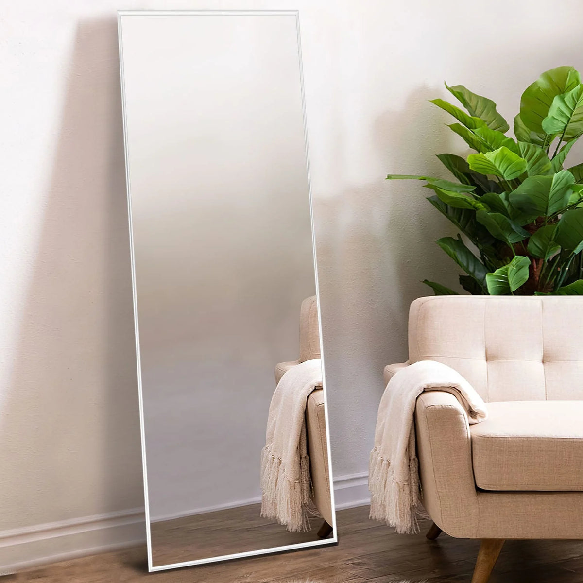 Large Full Length Wall Mounted Mirror, Full Body Dressing Mirror for Bedroom, Entryway and Home Decor