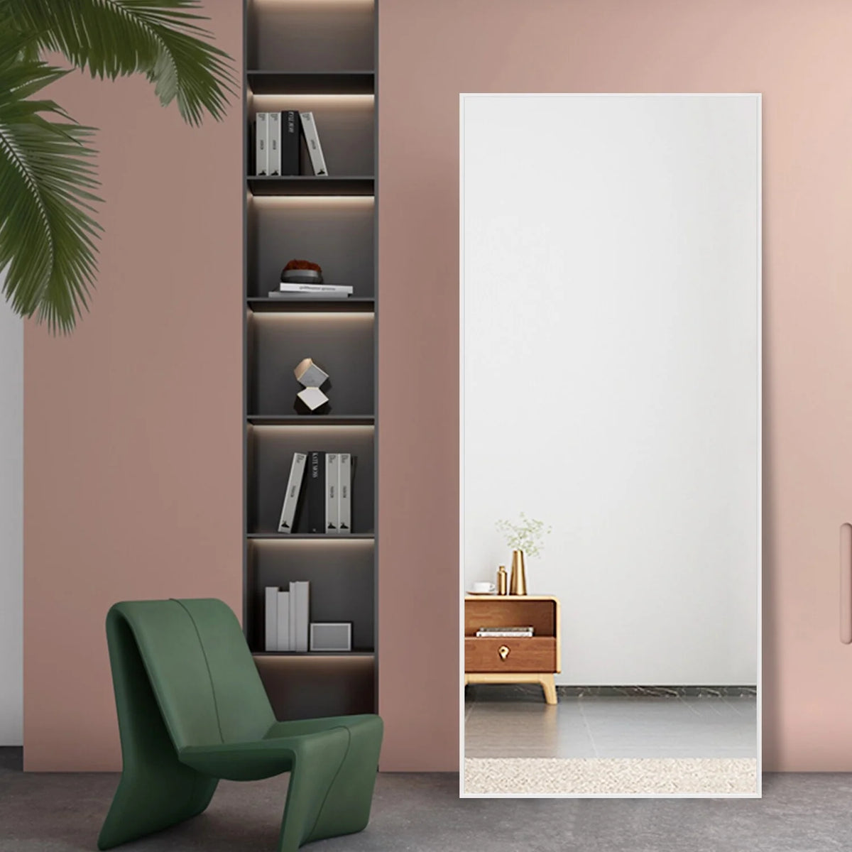 Large Full Length Wall Mounted Mirror, Full Body Dressing Mirror for Bedroom, Entryway and Home Decor