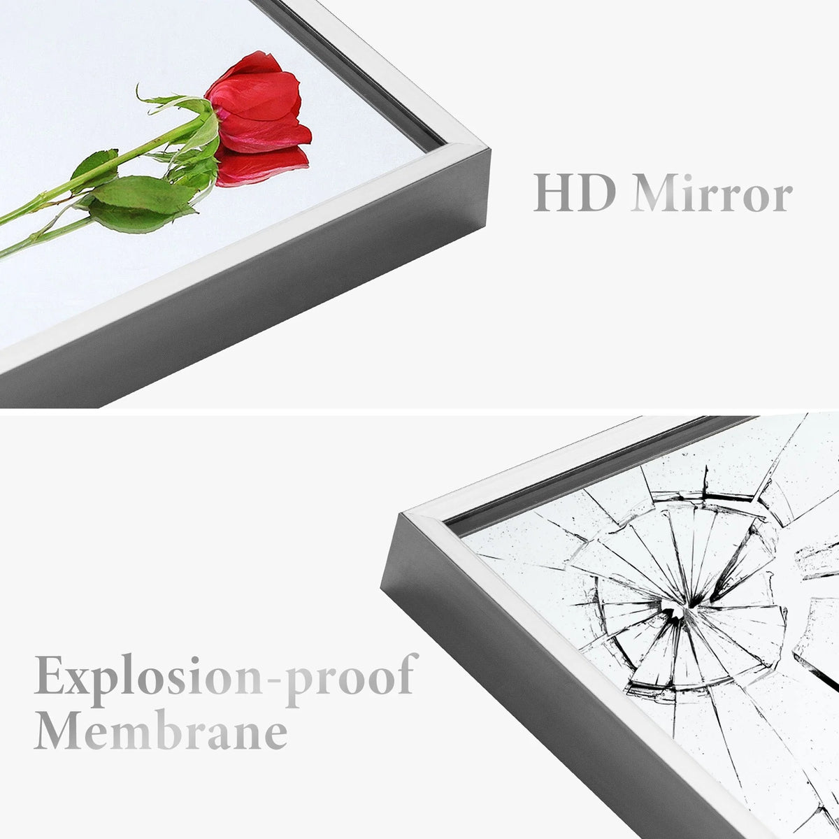 Large Full Length Wall Mounted Mirror, Full Body Dressing Mirror for Bedroom, Entryway and Home Decor