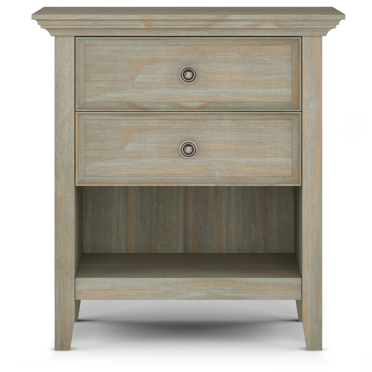 24 Inch Wide Solid Wood Nightstand, Bedside Table and Bedroom End Table