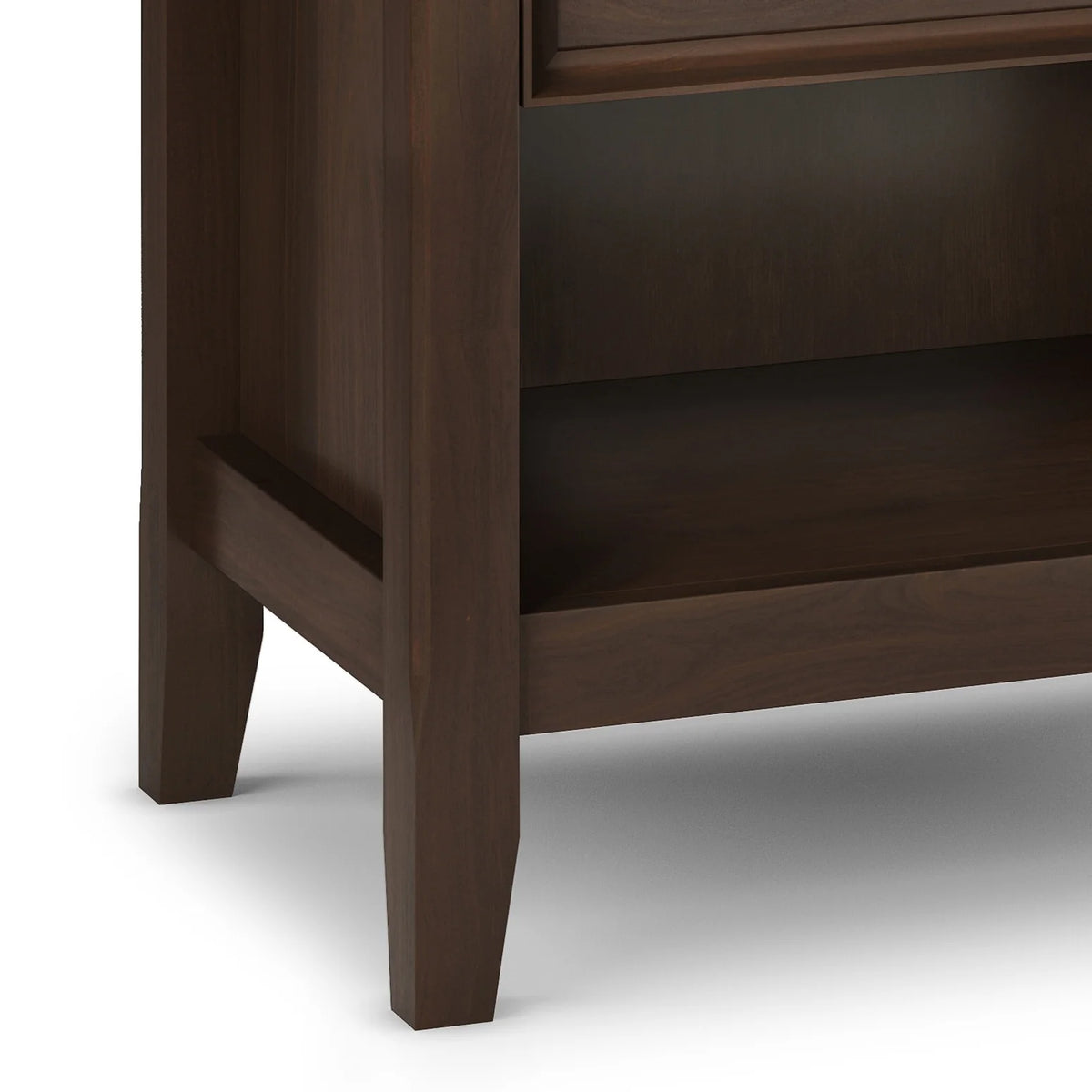 24 Inch Wide Solid Wood Nightstand, Bedside Table and Bedroom End Table