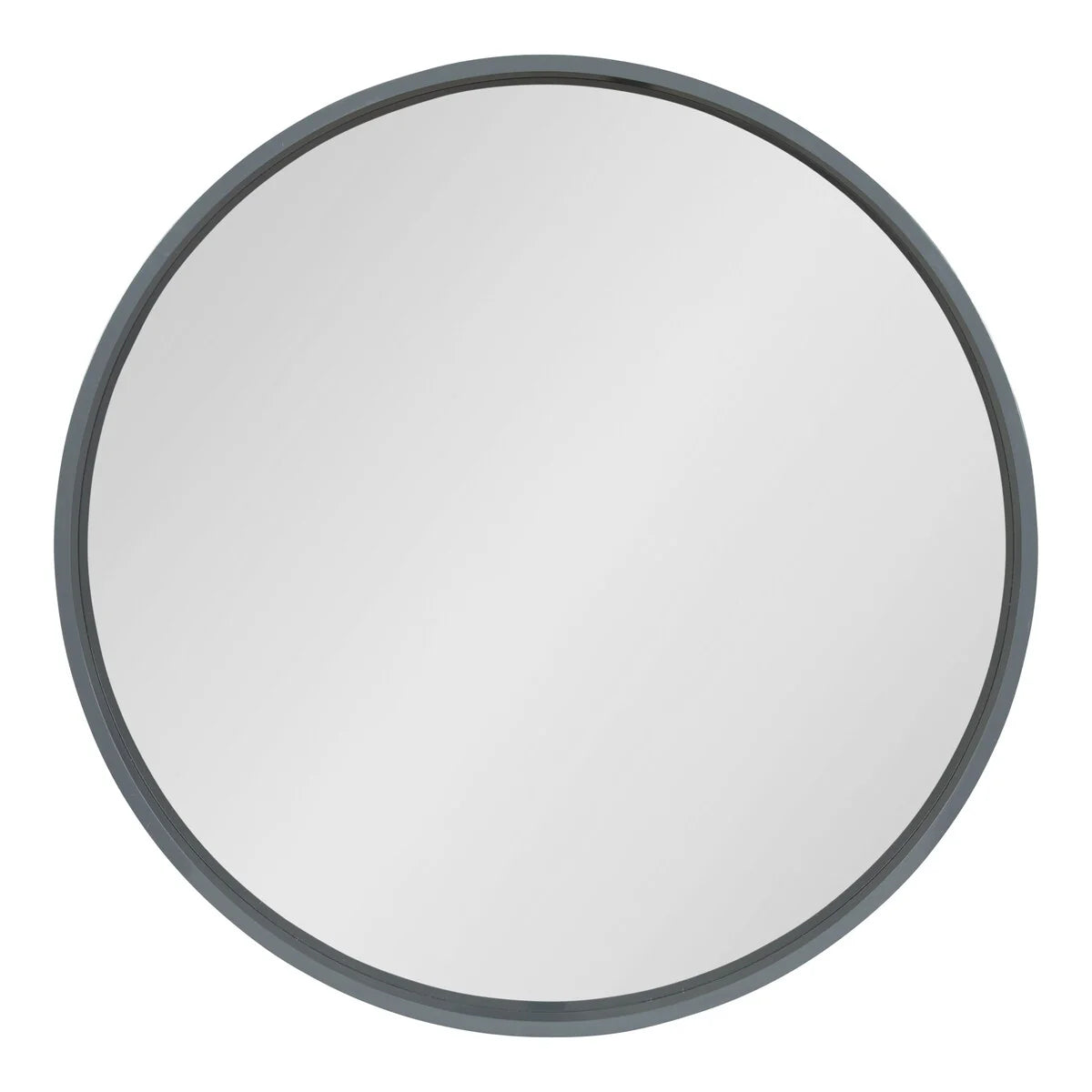 Round Wood Accent Wall Mirror, Modern Decorative Wooden Frame Mirror for Living Room, Bedroom and Entryway