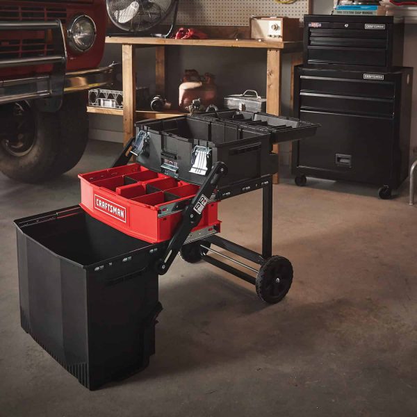 22" Rolling Tool Box �� 1-Drawer Lockable Metal Chest with Wheels