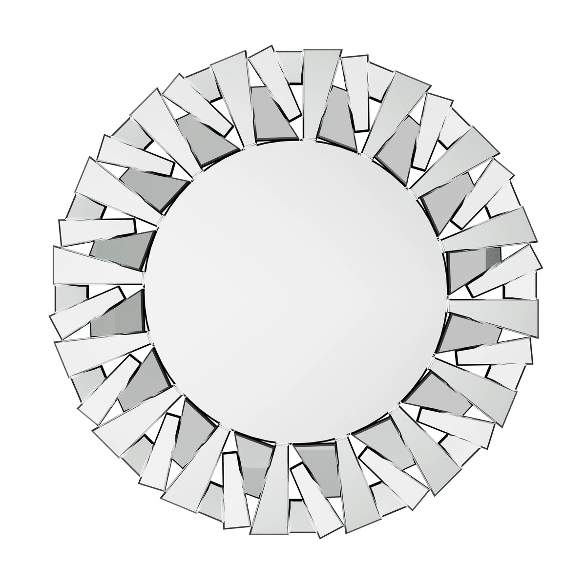 32 Inch Round Decorative Wall Mirror, Glass Accent Mirror for Home Decor