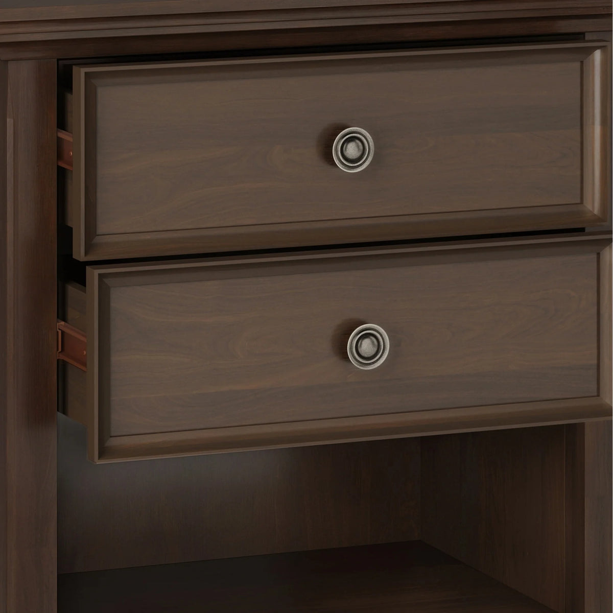 24 Inch Wide Solid Wood Nightstand, Bedside Table and Bedroom End Table