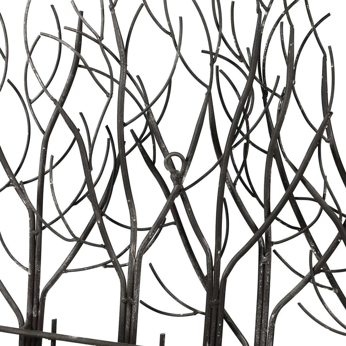 Black Metal Tree Wall Decor, Modern Forest Design Wall Art Sculpture for Living Room, Bedroom and Home Decoration