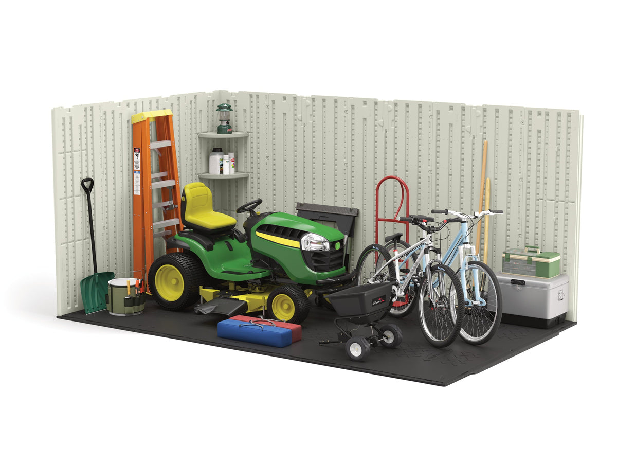 8 x 10 ft. Metal and Resin Storage Shed, Vanilla