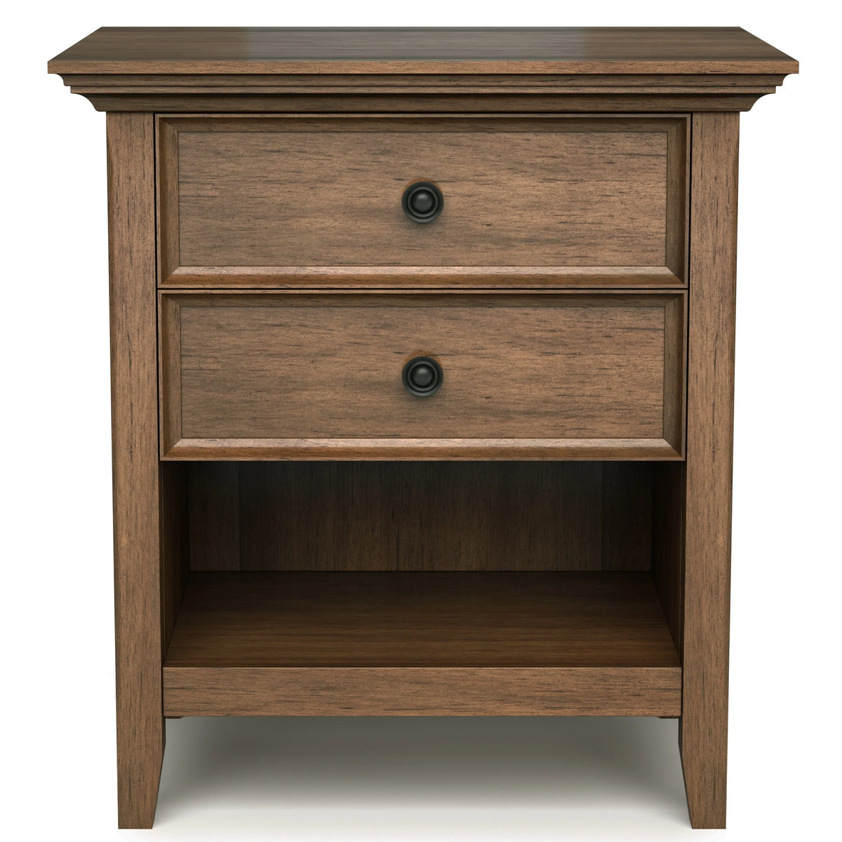 24 Inch Wide Solid Wood Nightstand, Bedside Table and Bedroom End Table