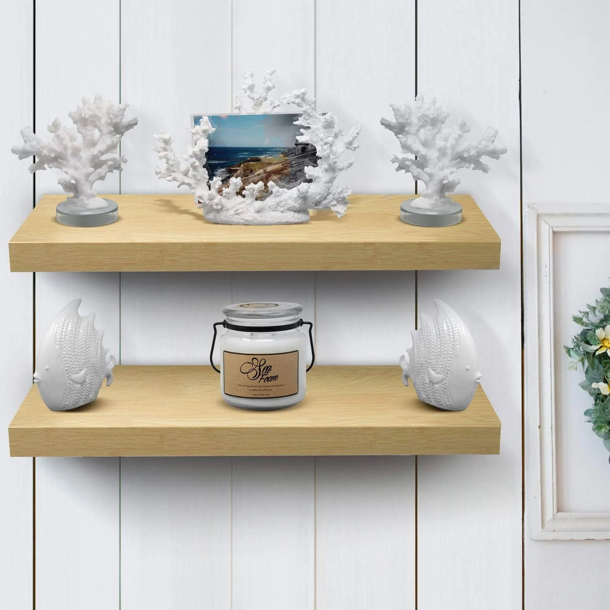 24 Inch Extra Long Floating Wall Shelf, Wall Mounted Display and Storage Shelf for Home Decor