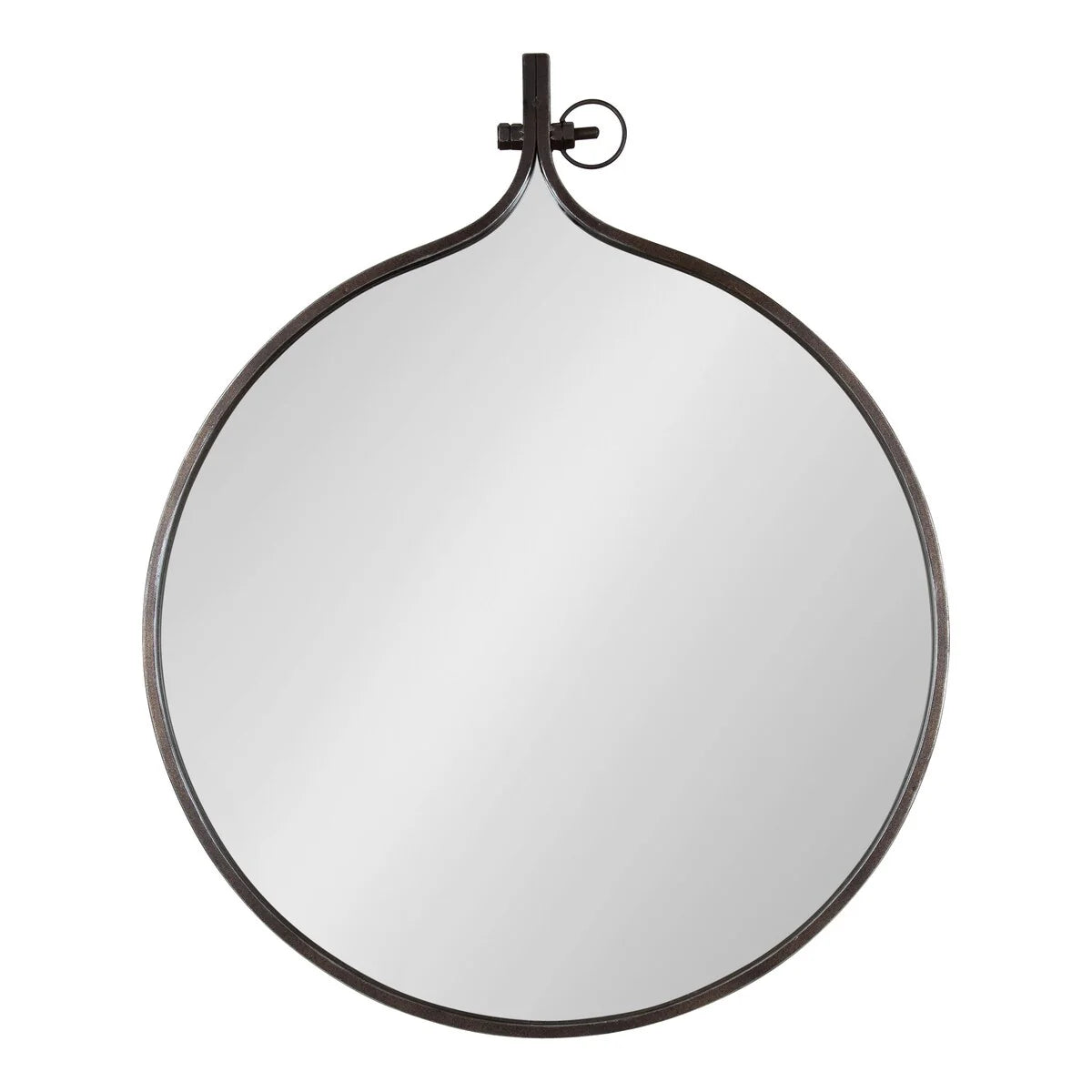 Modern Round Wall Mirror, Decorative Circular Accent Mirror for Living Room, Bedroom and Entryway