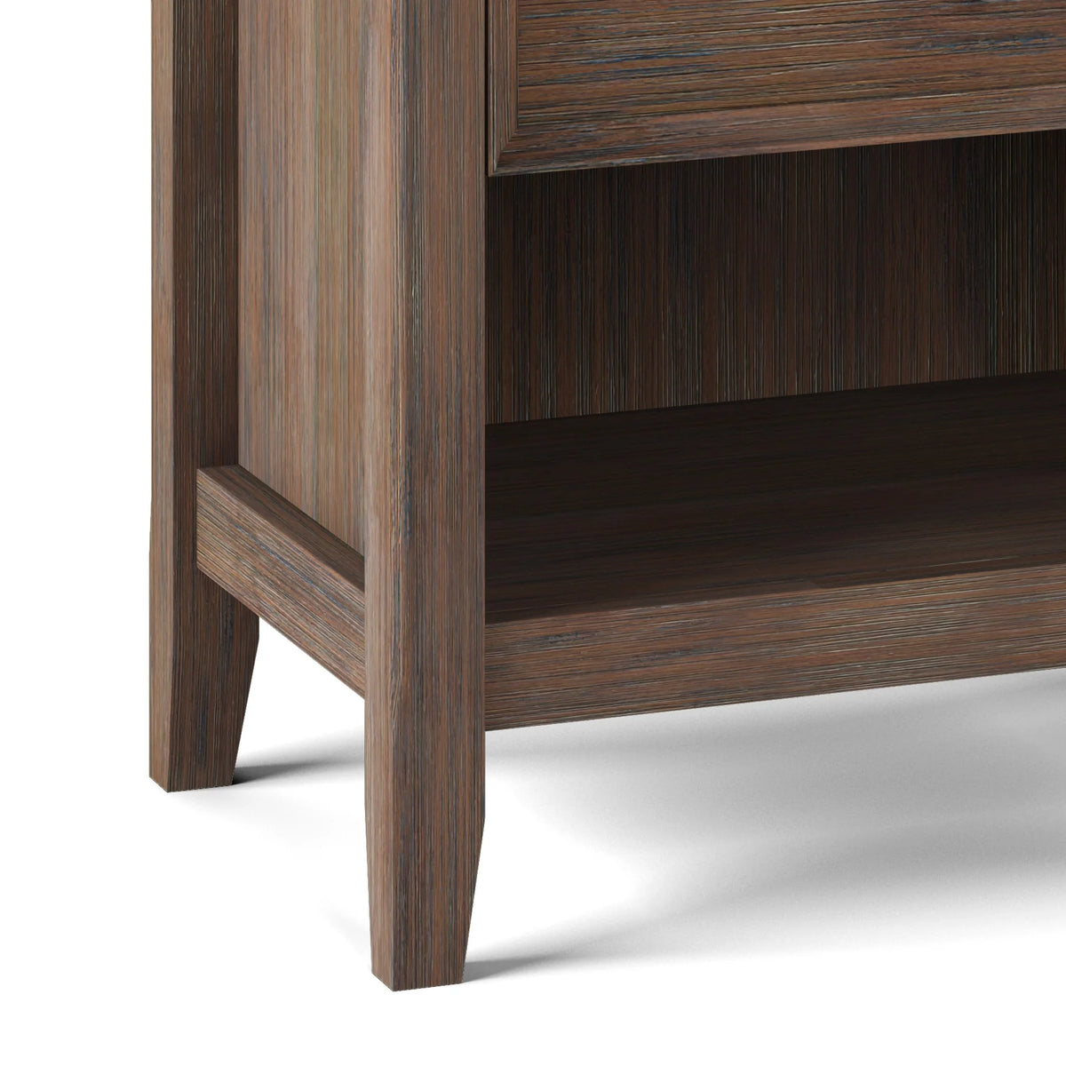 24 Inch Wide Solid Wood Nightstand, Bedside Table and Bedroom End Table