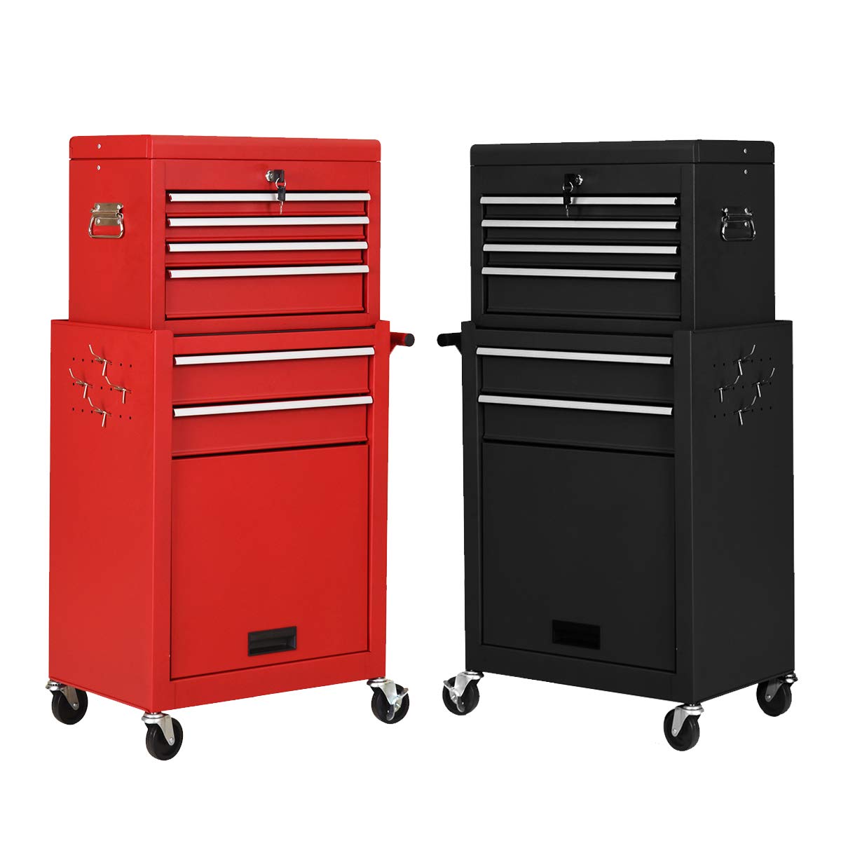2-Piece 6-Drawer Rolling Tool Chest �� Toolbox Set of 2
