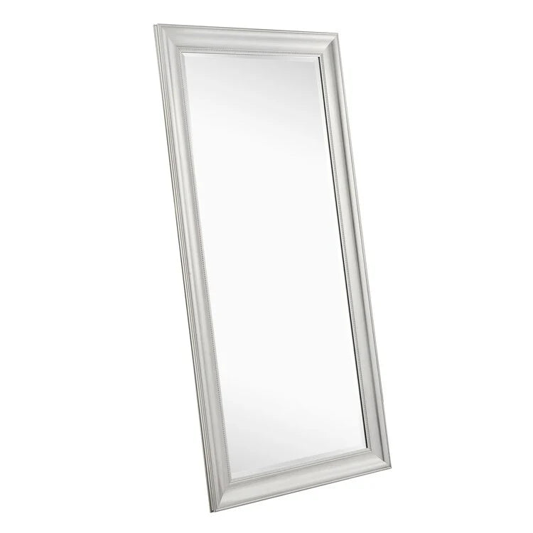 Tall Beaded Full Length Mirror, Oversized Full Body Standing Mirror with Decorative Frame for Bedroom, Dressing Room and Home Decor