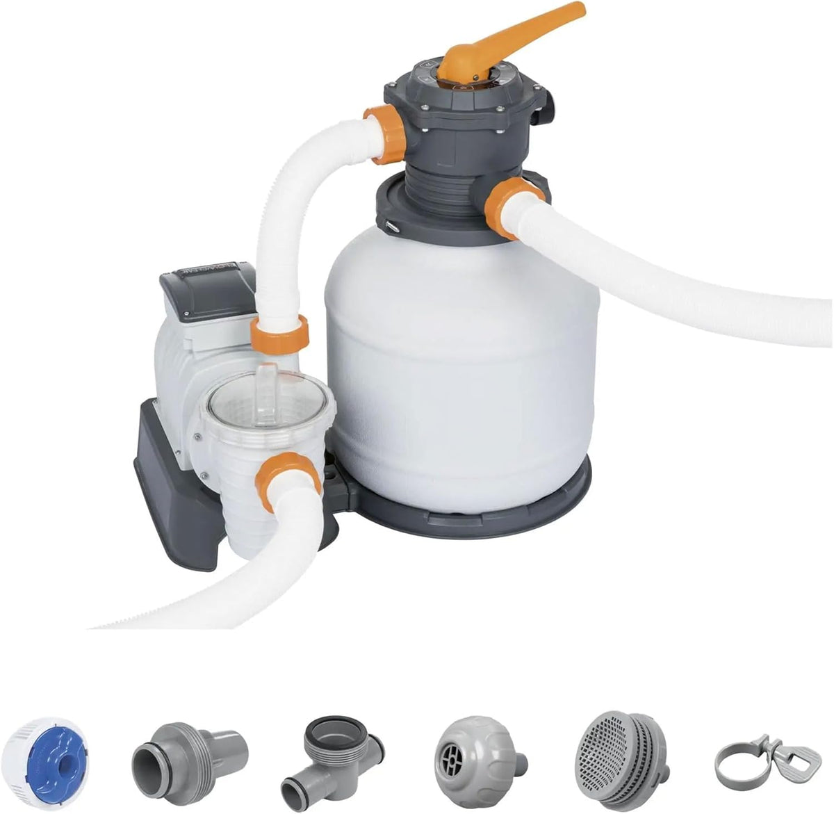 2,200 GPH Sand Filter Pump for Above Ground Pools, High Flow Swimming Pool Filtration System