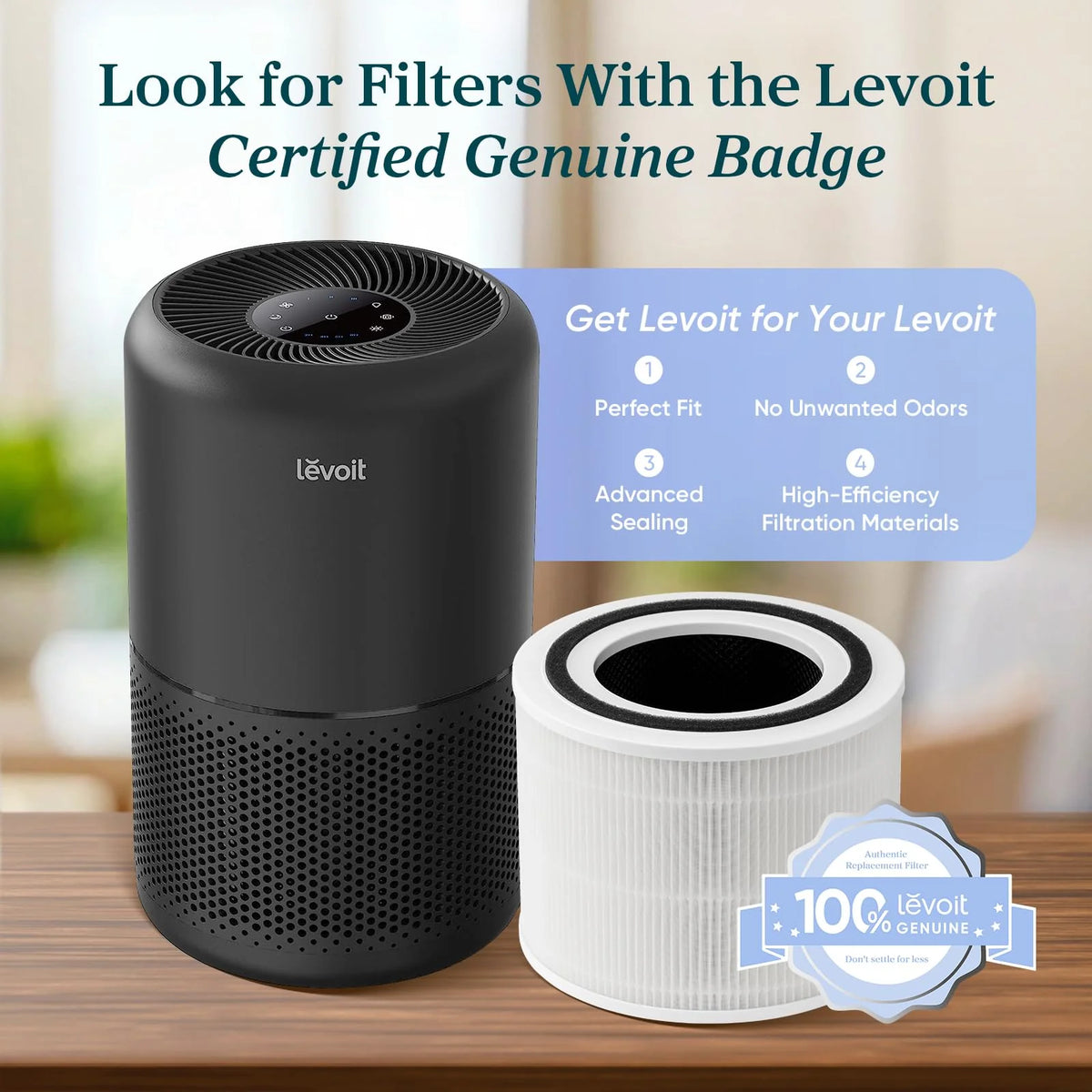Air Purifier for Home, Compact Air Cleaner for Allergens, Dust, Pet Hair and Pet Dander