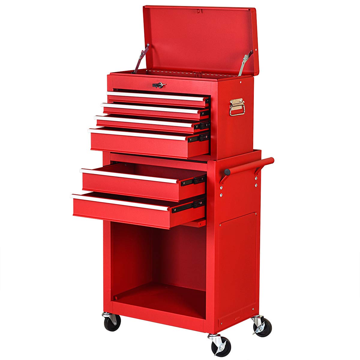 2-Piece 6-Drawer Rolling Tool Chest �� Toolbox Set of 2