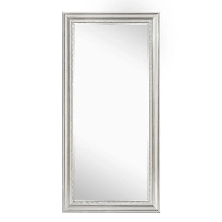 Tall Beaded Full Length Mirror, Oversized Full Body Standing Mirror with Decorative Frame for Bedroom, Dressing Room and Home Decor