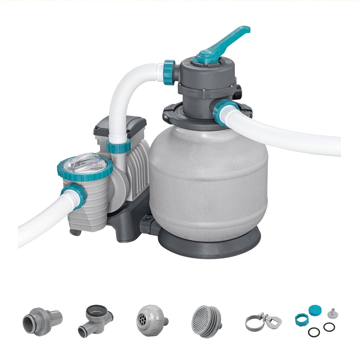 2,200 GPH Sand Filter Pump for Above Ground Pools, High Flow Swimming Pool Filtration System