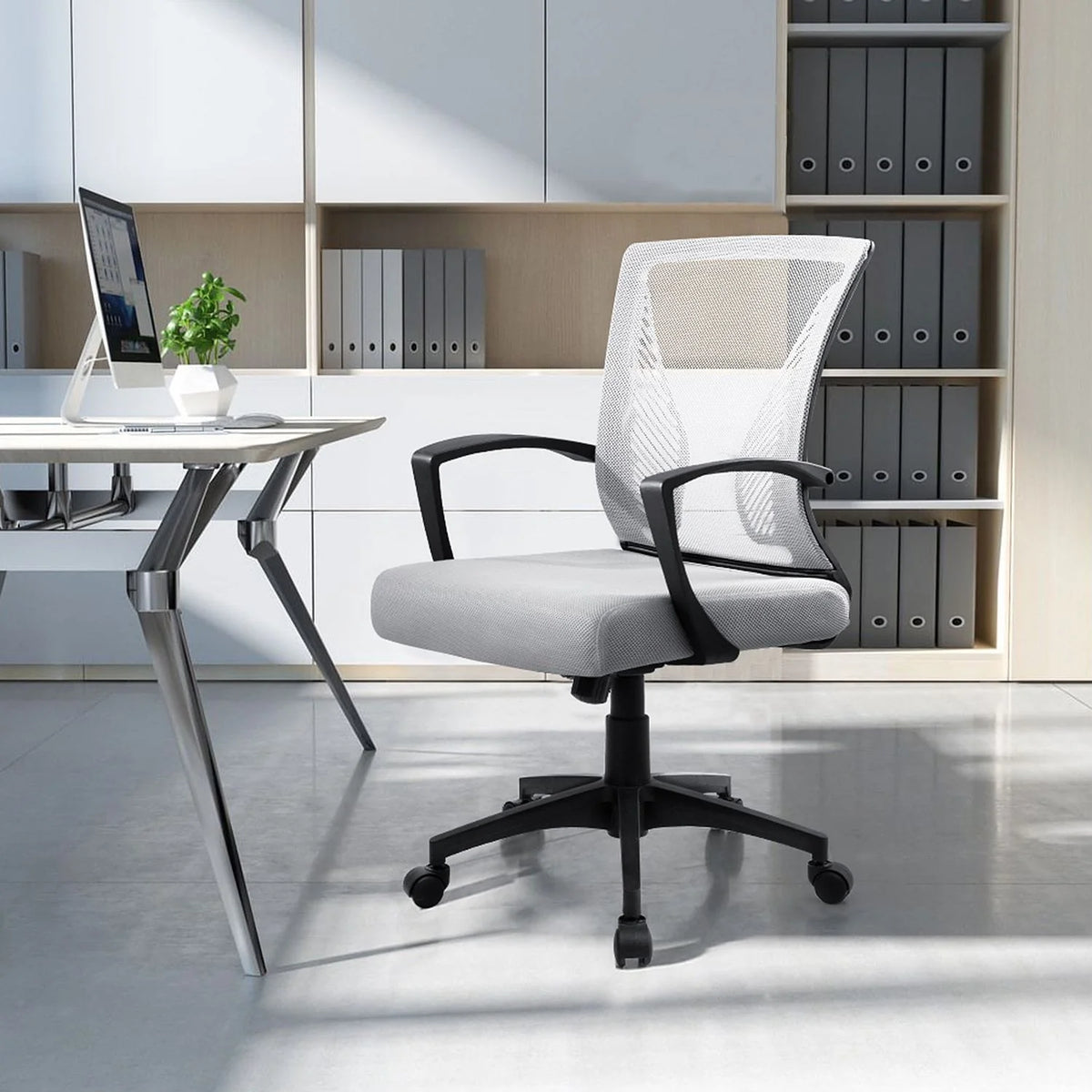 Ergonomic Mesh Office Chair with Lumbar Support, Breathable Computer Desk Chair