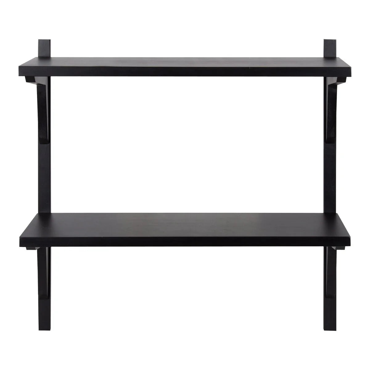 Mid-Century Wall Shelves, 24x8x24 Inch Decorative Wall Mounted Storage and Display Shelving for Home Decor