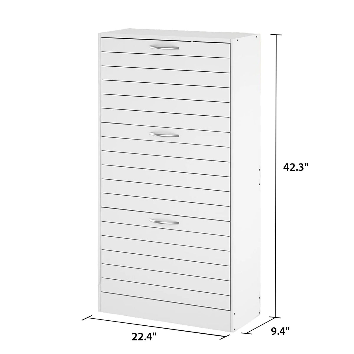 Modern Shoe Storage Cabinet for Entryway and Hallway, Space-Saving Shoe Organizer