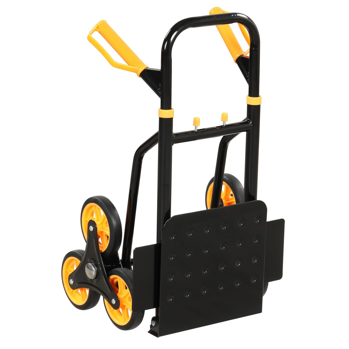 Stair Climber Hand Truck �� Heavy-Duty Folding Dolly with Stair Glide Wheels