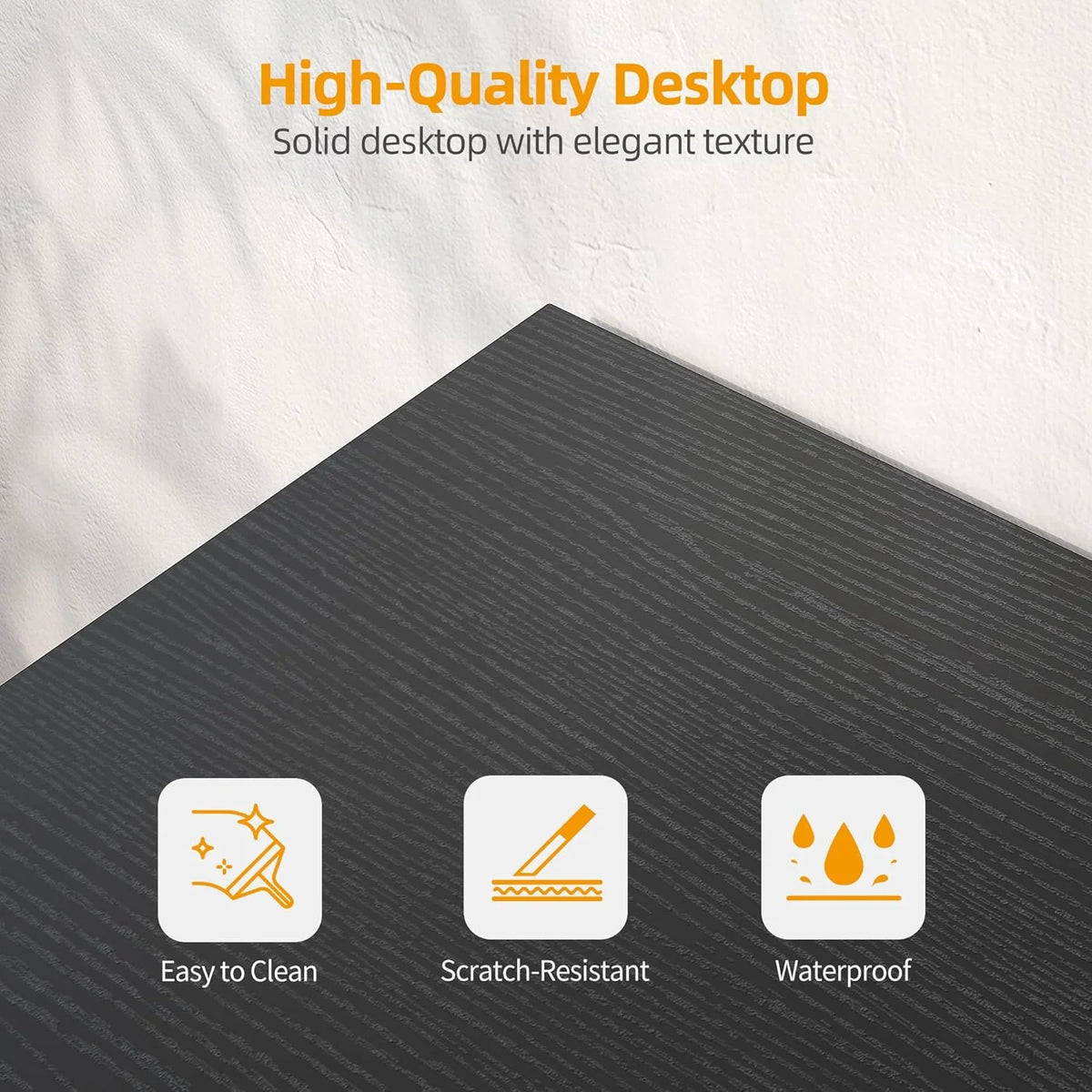 40 Inch L Shaped Computer Desk, Compact Corner Office Desk for Home Office, Study and Small Spaces