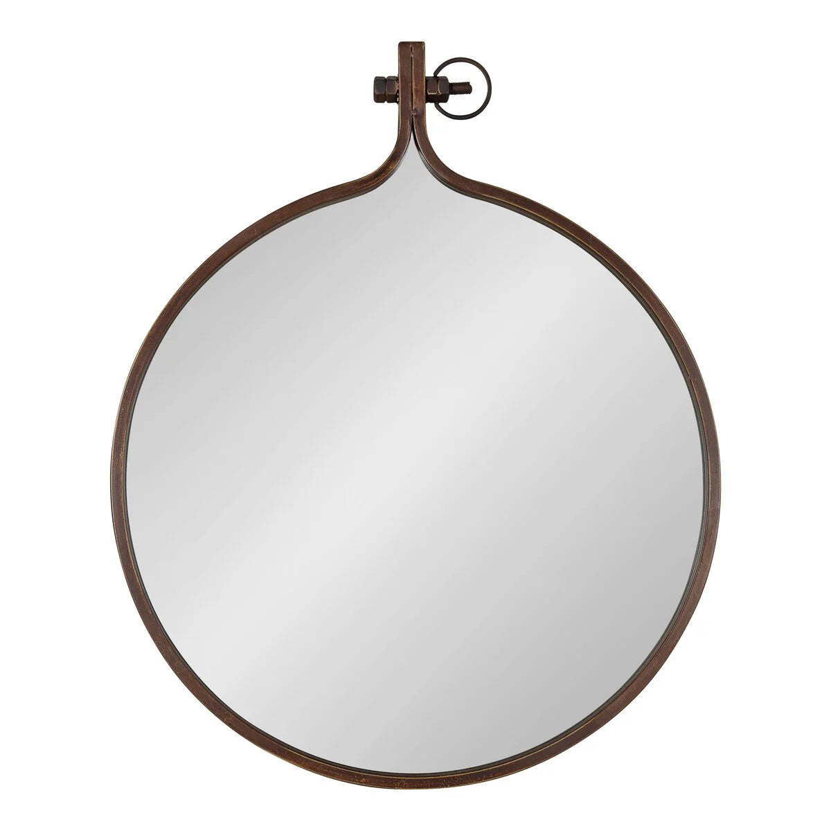 Modern Round Wall Mirror, Decorative Circular Accent Mirror for Living Room, Bedroom and Entryway