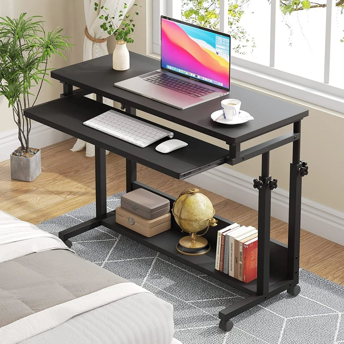 Height Adjustable Laptop Desk, Portable Sofa and Bed Table for Work and Study