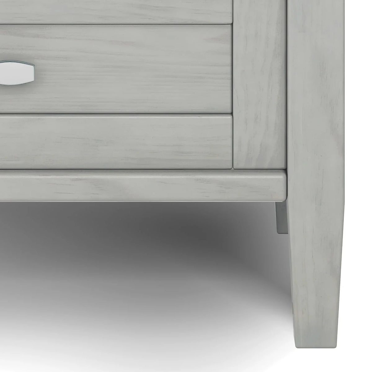 20 Inch Wide Solid Wood Rectangle End Table, Transitional Side Table