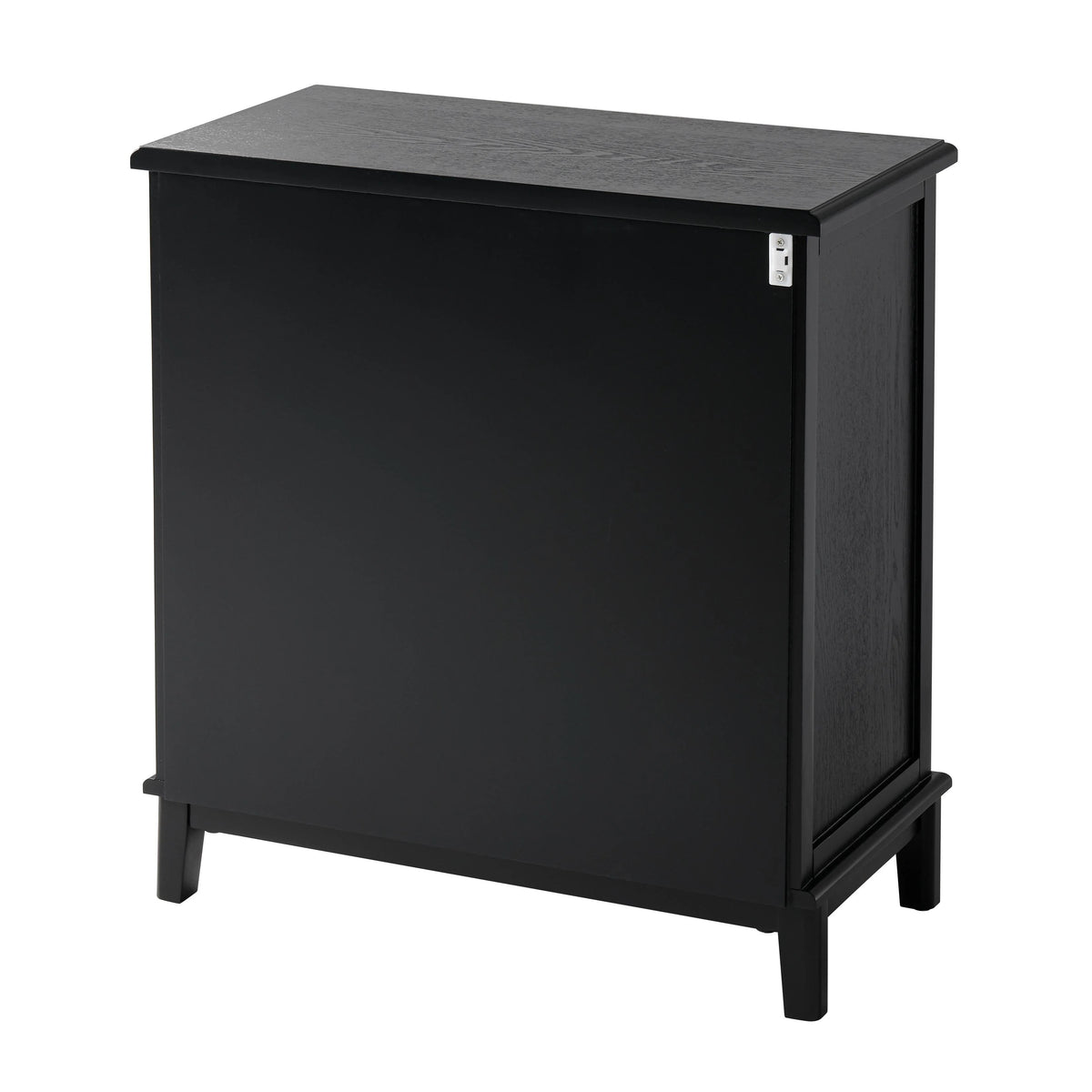 Farmhouse Fully Assembled Nightstand with 2 Drawers, Flower Motif End Table for Small Spaces