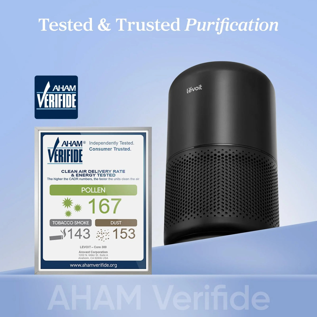 Air Purifier for Home, Compact Air Cleaner for Allergens, Dust, Pet Hair and Pet Dander