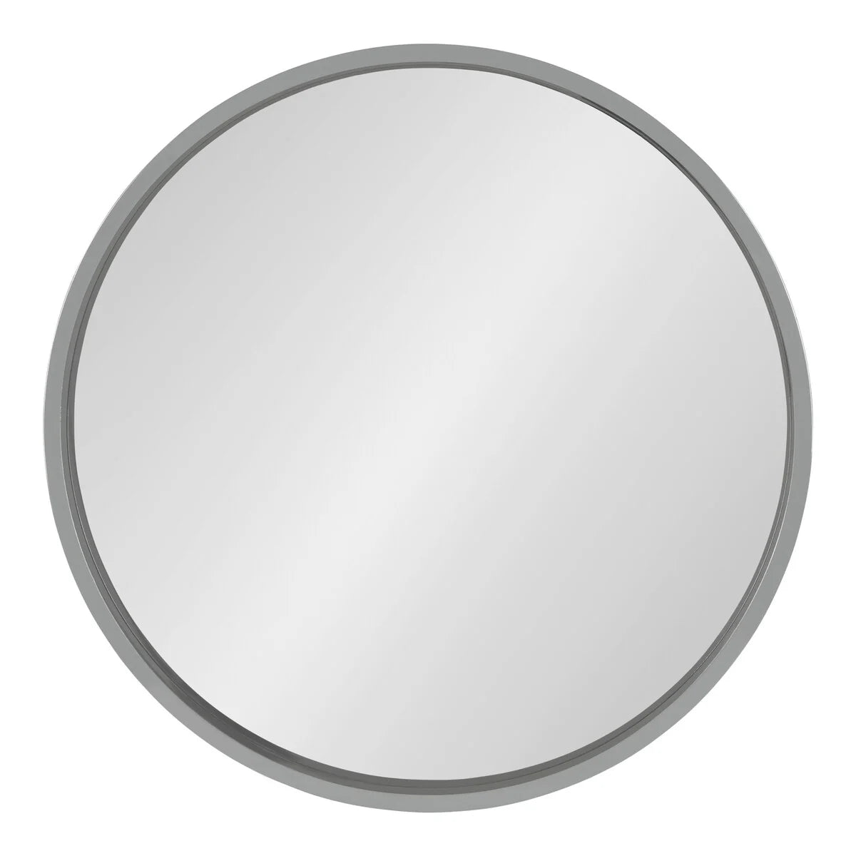 Round Wood Accent Wall Mirror, Modern Decorative Wooden Frame Mirror for Living Room, Bedroom and Entryway