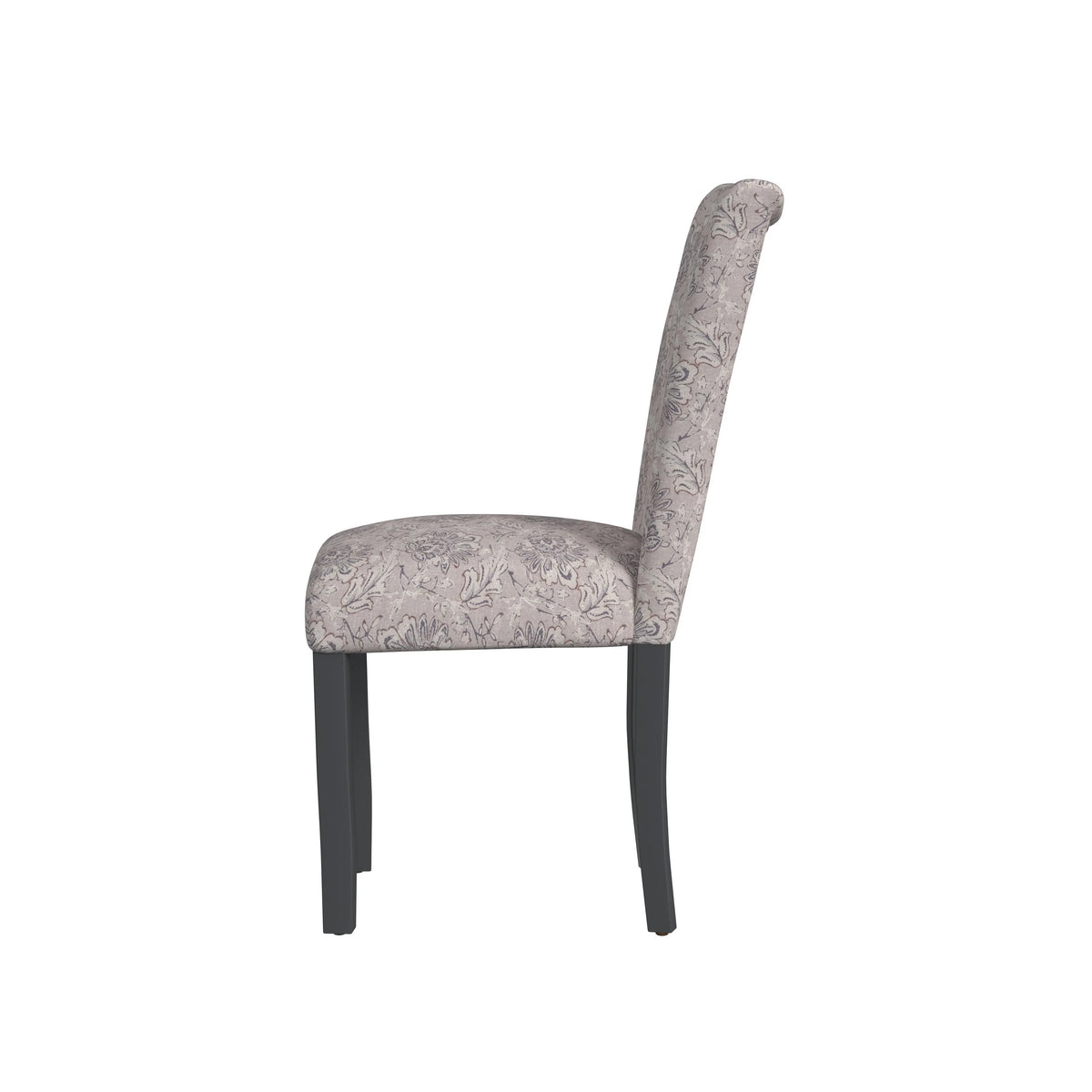 Set of 2 Upholstered Medallion Dining Chairs, Comfortable Parsons Style Chairs for Kitchen and Dining Room