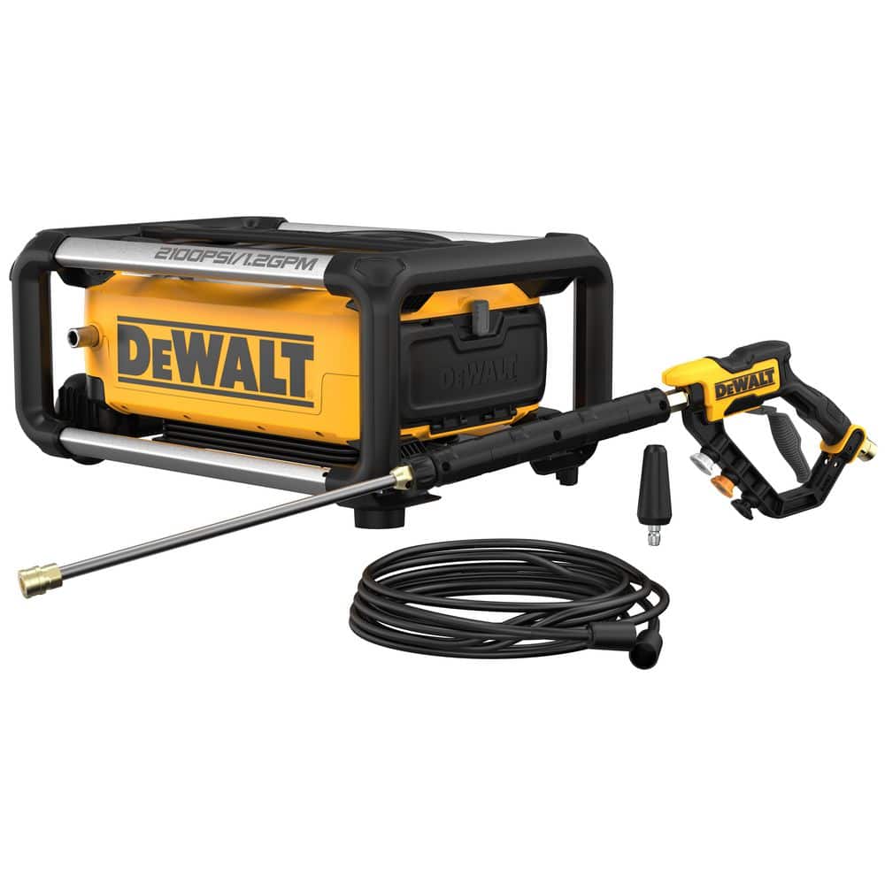 DEWALT DWPW2100 - 2100 PSI 1.2 GPM 13 Amp Cold Water Electric Pressure Washer with Internal Equipment Storage