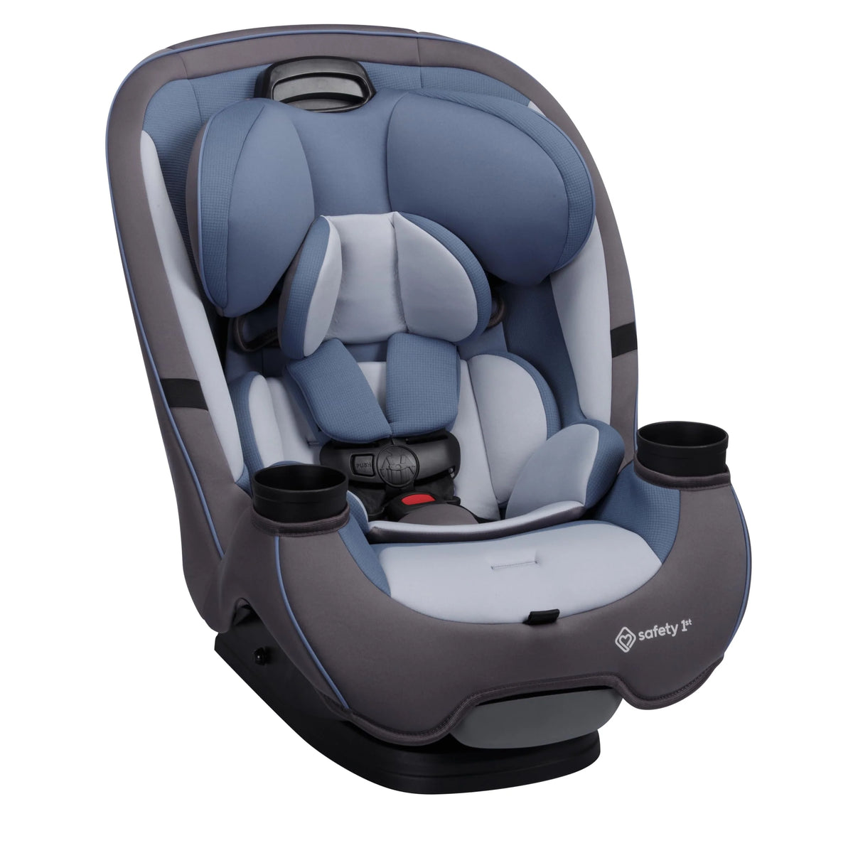 3-in-1 Slim Convertible Car Seat, All-in-One Infant Toddler Booster Seat, Rear & Forward Facing Child Safety Seat, Blue