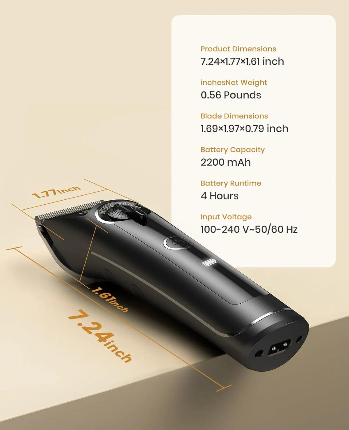 Dog Clippers for Grooming Doodles and Poodles, Professional Pet Hair Trimmer for Thick Curly Hair
