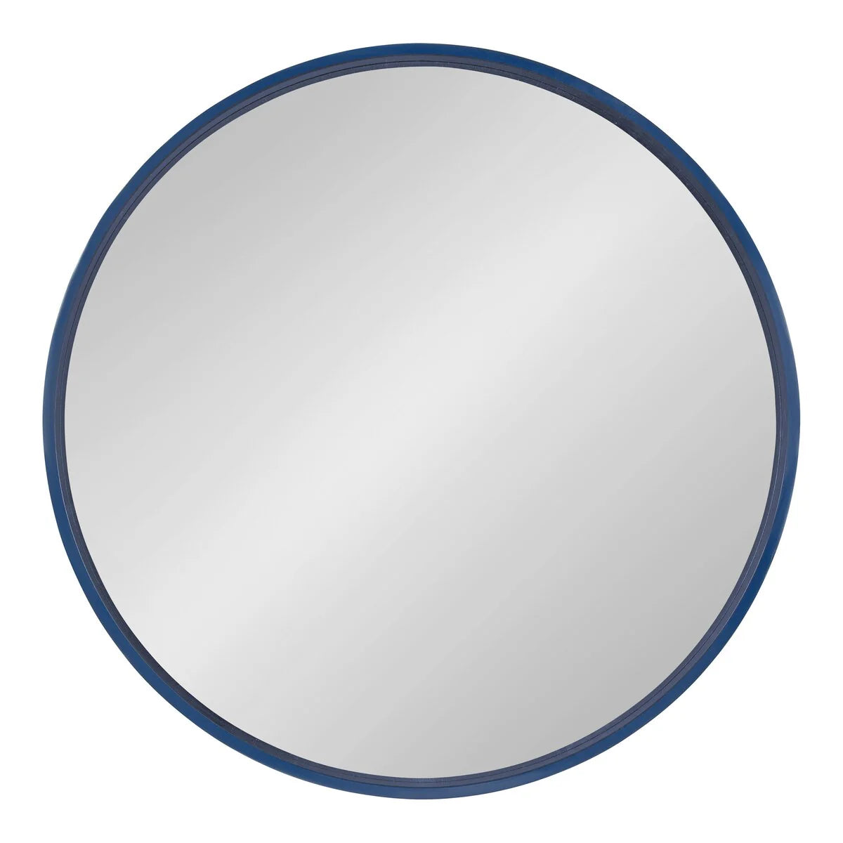 Round Wood Accent Wall Mirror, Modern Decorative Wooden Frame Mirror for Living Room, Bedroom and Entryway