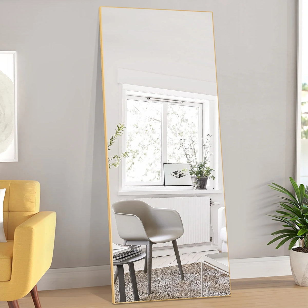 Large Full Length Wall Mounted Mirror, Full Body Dressing Mirror for Bedroom, Entryway and Home Decor